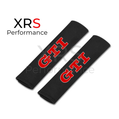 VW GTI Seat Belt Covers Pad Protectors x 2