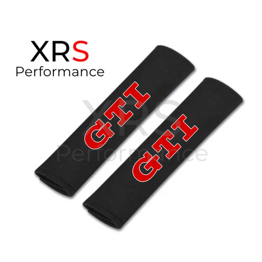 VW GTI Seat Belt Covers Pad Protectors x 2
