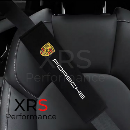 Porsche Seat Belt Covers Pad Protectors x 2