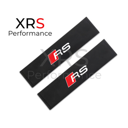 Audi RS Seat Belt Covers Pad Protectors x 2