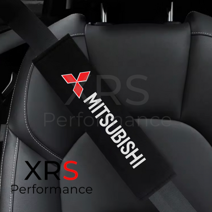 Mitsubishi Seat Belt Covers Pad Protectors x 2