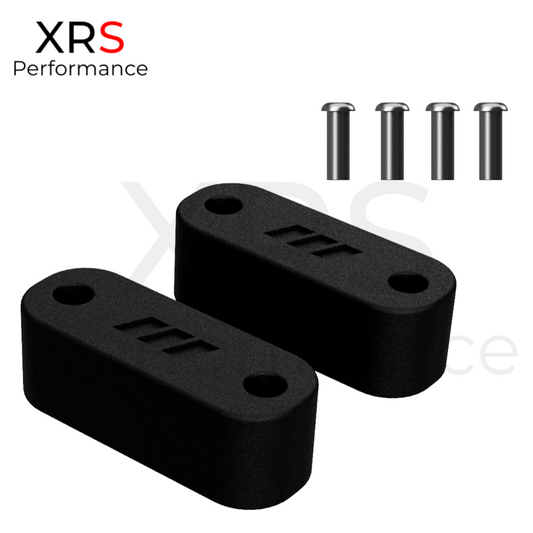 FORD FIESTA MK7 BONNET SPACER BLOCKS RISERS - RELEASE THE HEAT - 24MM - CARBON
