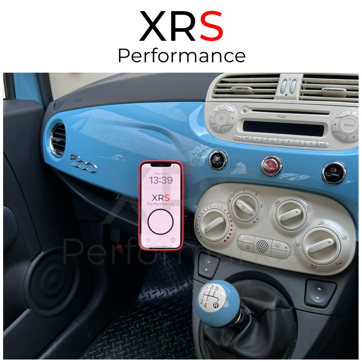 FIAT 500 MAGNETIC BALL JOINT PHONE MOUNT HOLDER
